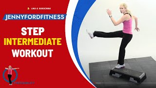 Step Aerobics Intermediate Workout | Step by Step 2 | 38 Min | Four Combos | JENNY FORD screenshot 3