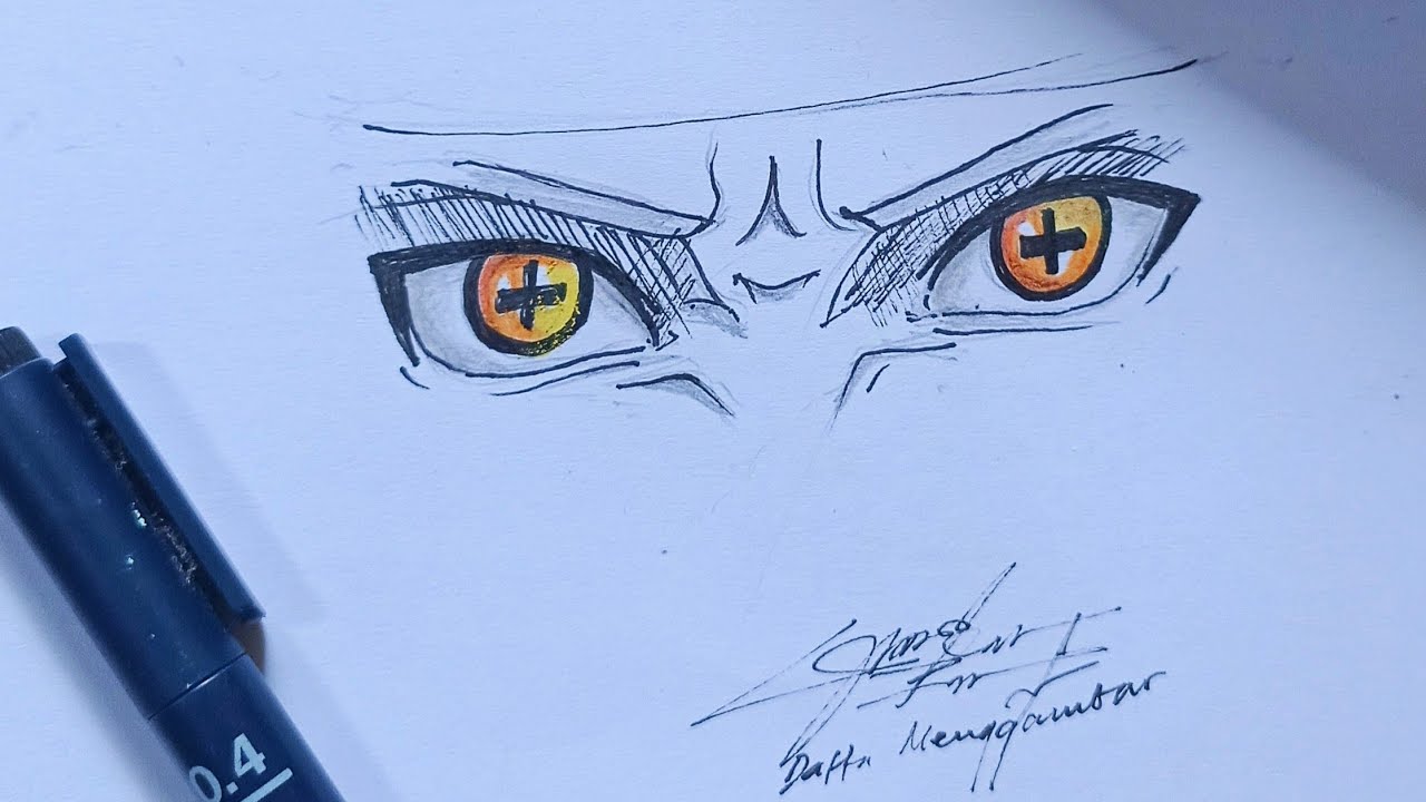 Drawing Naruto Sage mode Eye_Naruto Drawing_Sage mode eye - YouTube