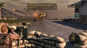 Mercenaries 2: World in Flames - PS3 - Wager - Emplaced Weapons Challenge (Level 2) (Blind)