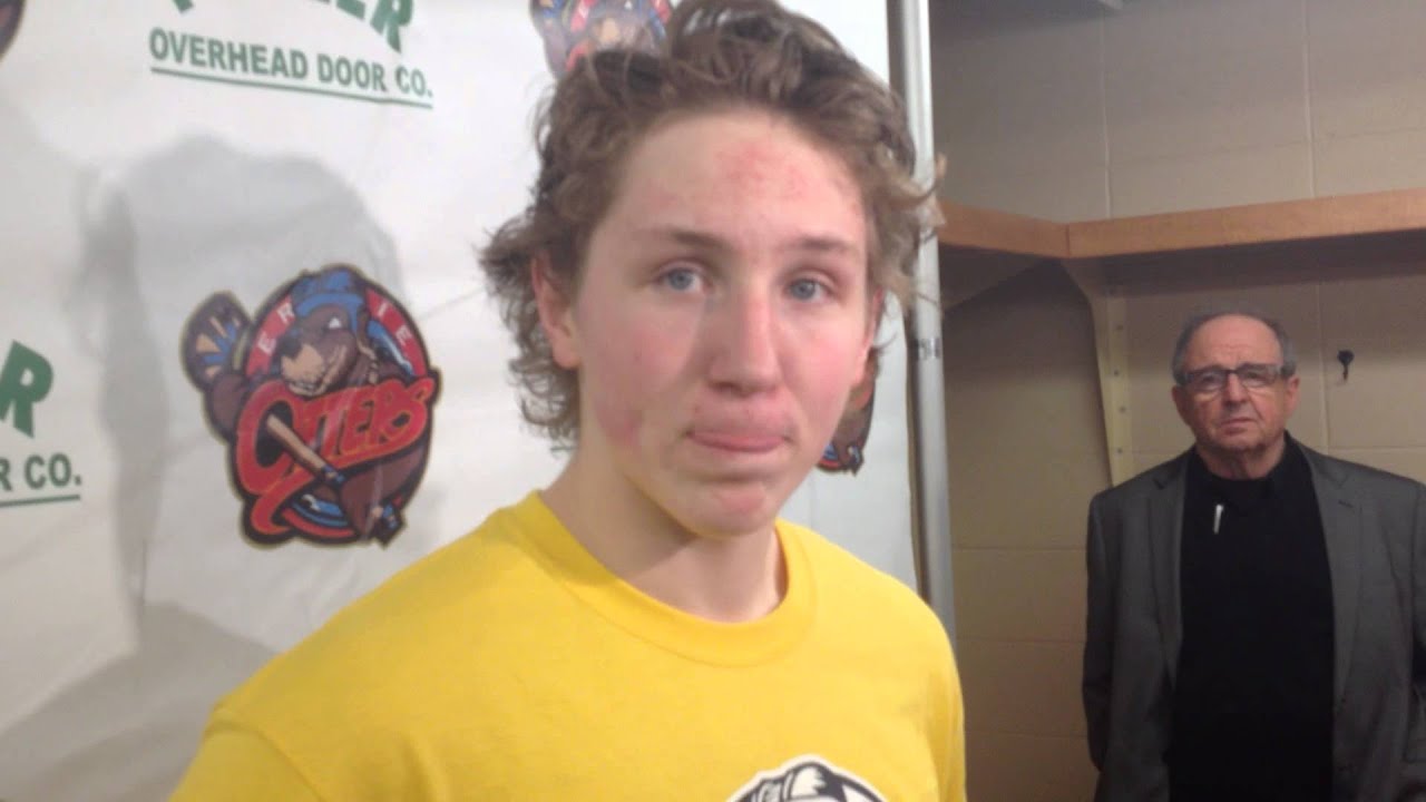 Otters Interview Room Travis Dermott Postgame vs. Saginaw 3/21/2014