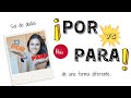 POR vs PARA - diferencias en español