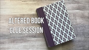 Altered Vintage Readers Digest Glue Book Play❤️Gluing Images/Words