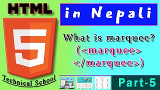 Marque tag in HTML | Part-5 Tutorial by Technical School