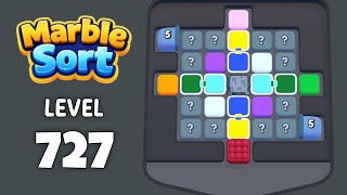 Marble Sort level 727 walkthrough solution 