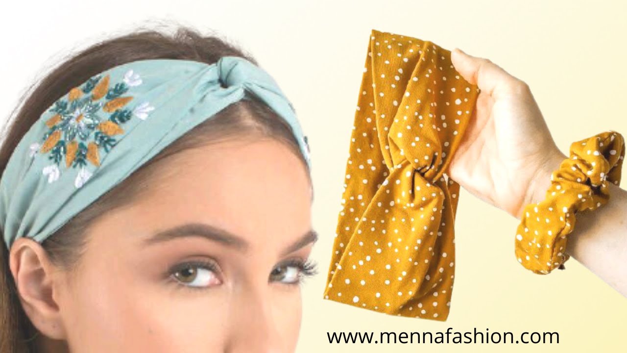 طريقة عمل فكرتين من تربون للشعر | Twisted Turban Headband Tutorial