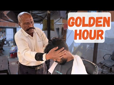 Best Baba Barber | Golden hour for me to enjoy this massage - Best Asmr Experience