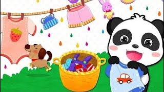 Bebé Panda Aprende A Limpiar - Los Niños Aprenden Sobre La Limpieza De Las Tareas Del Hogar - Juego screenshot 1