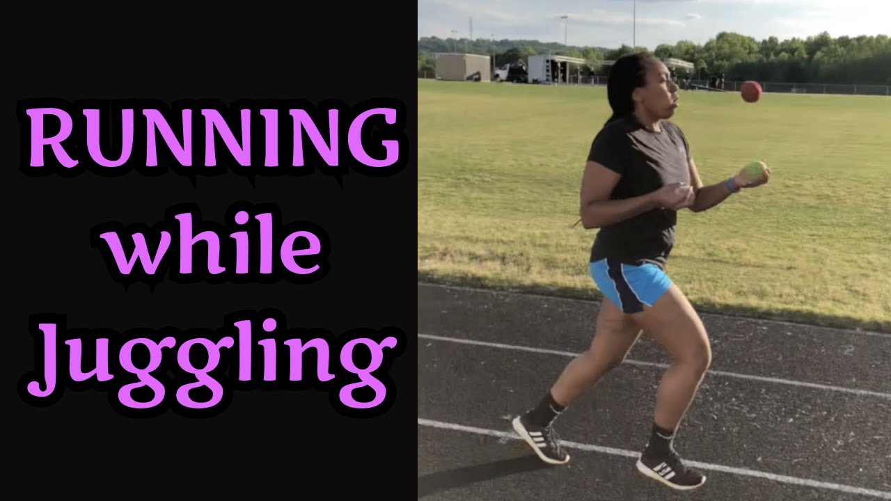 RUNNING while Juggling 100M Gold Run in the 2021 IJA World Joggling