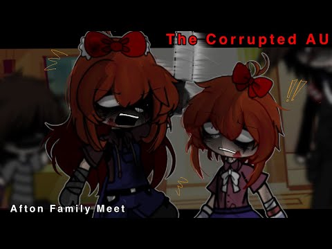 Afton Family Meet The Corrupted AU || Gacha Afton Family