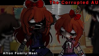 Afton Family Meet The Corrupted AU || Gacha Afton Family