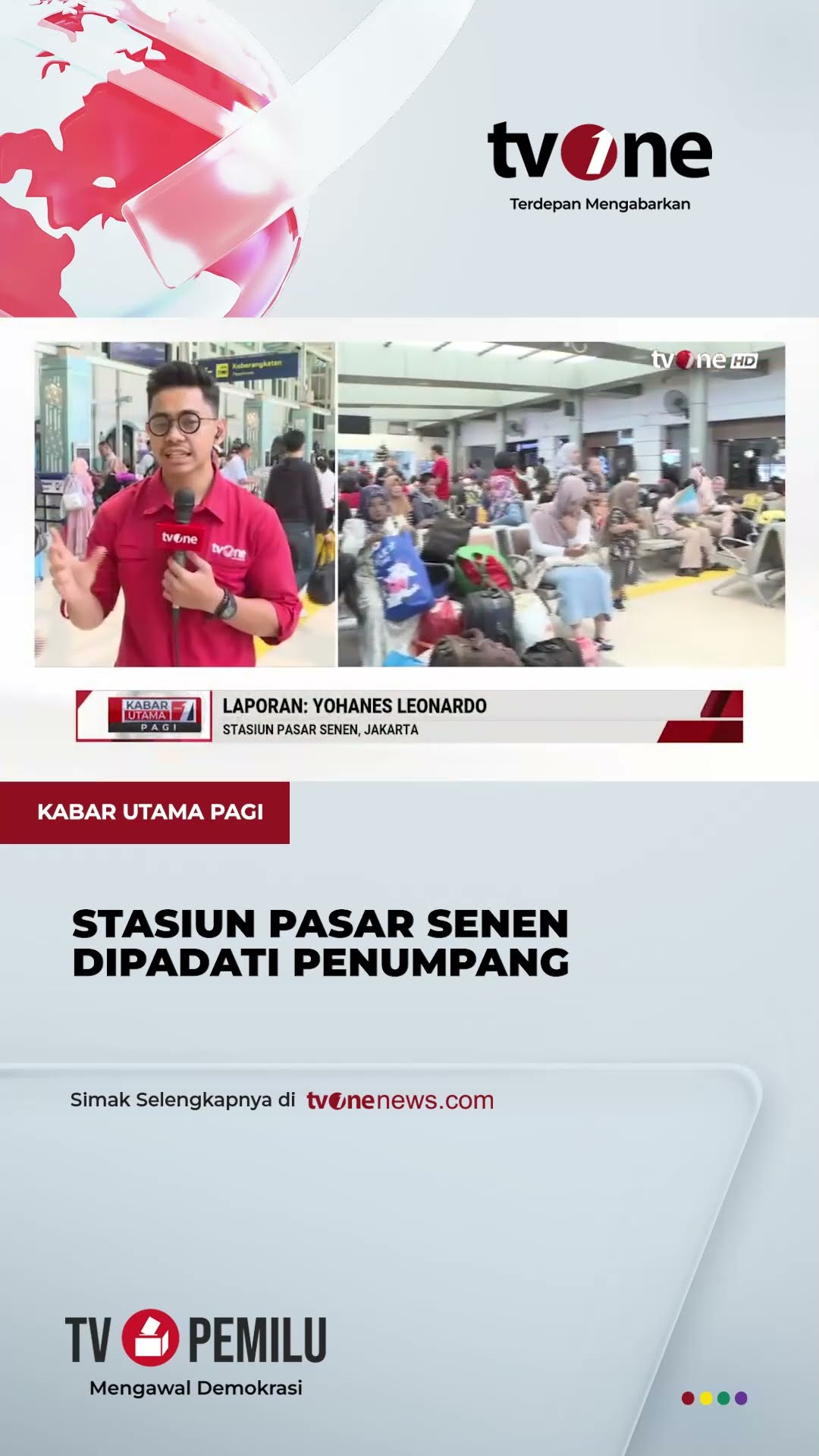 Stasiun Pasar Senen Alami Peningkatan Penumpang | tvOne