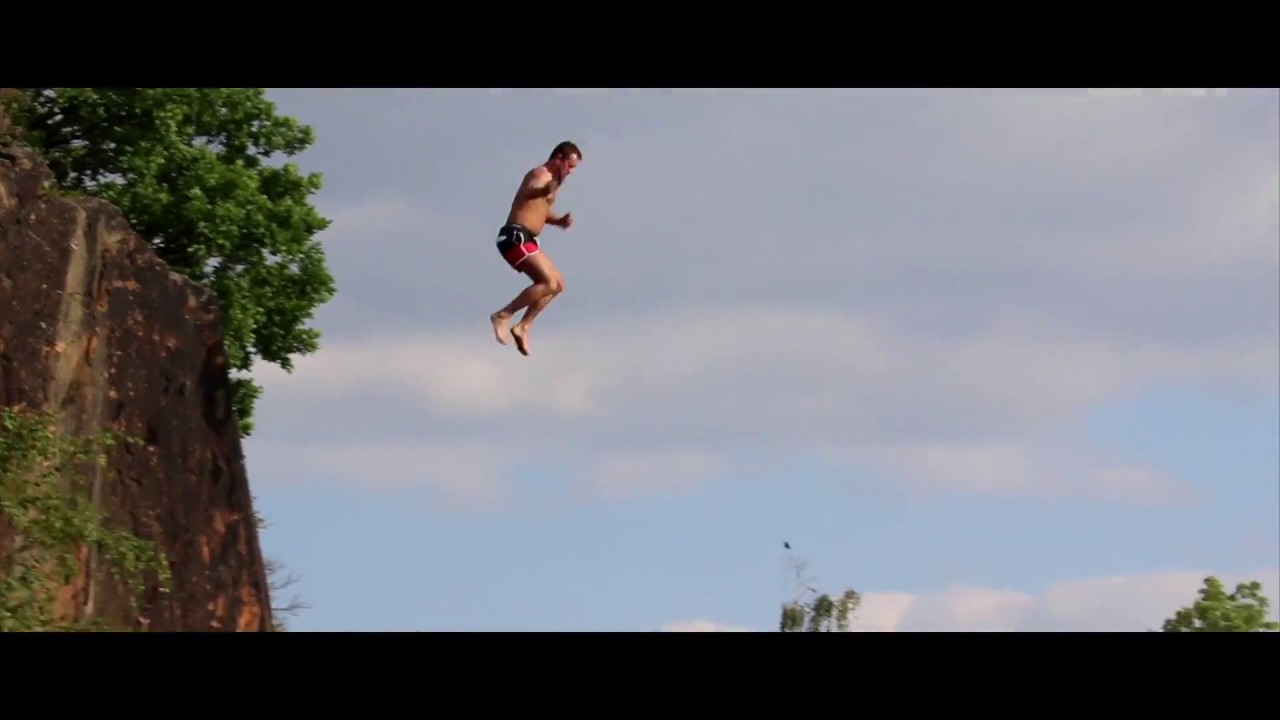 CLIFFJUMPING 11 Meter / 36 Foot into a Quarry! YouTube