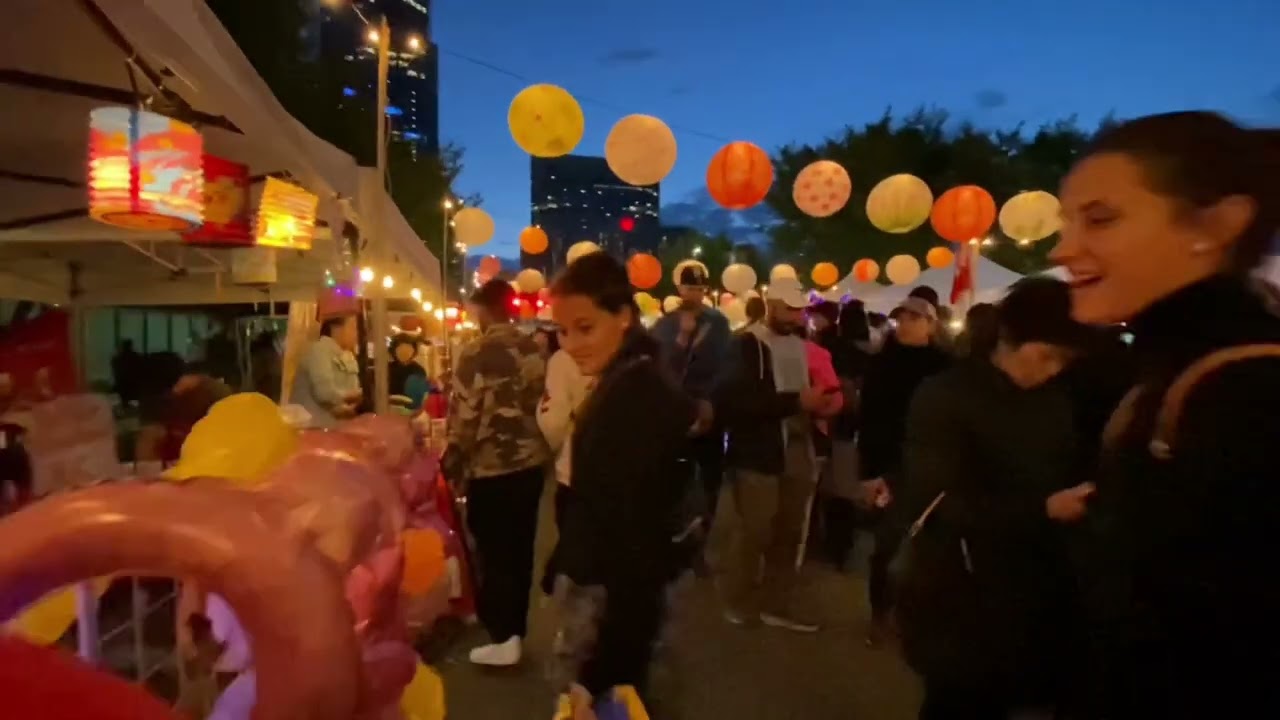 2023 Calgary Chinatown Lantern Festival Market Vlog (Happy Mid-Autumn/Moon Festival!)