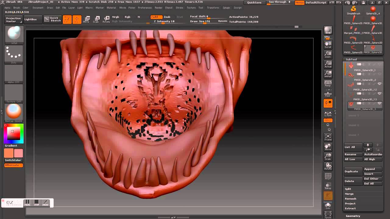 how to fix holes in mesh zbrush