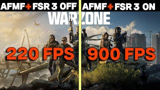 Fluid Motion Frames + FSR 3 in WARZONE 3 | 7900XT & 7950X3D | 3X the performance!