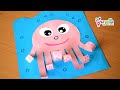 اعمال فنية لفصل الصيف 2019 | عمل اخطبوط من الورق | Octopus Craft for kindergarten