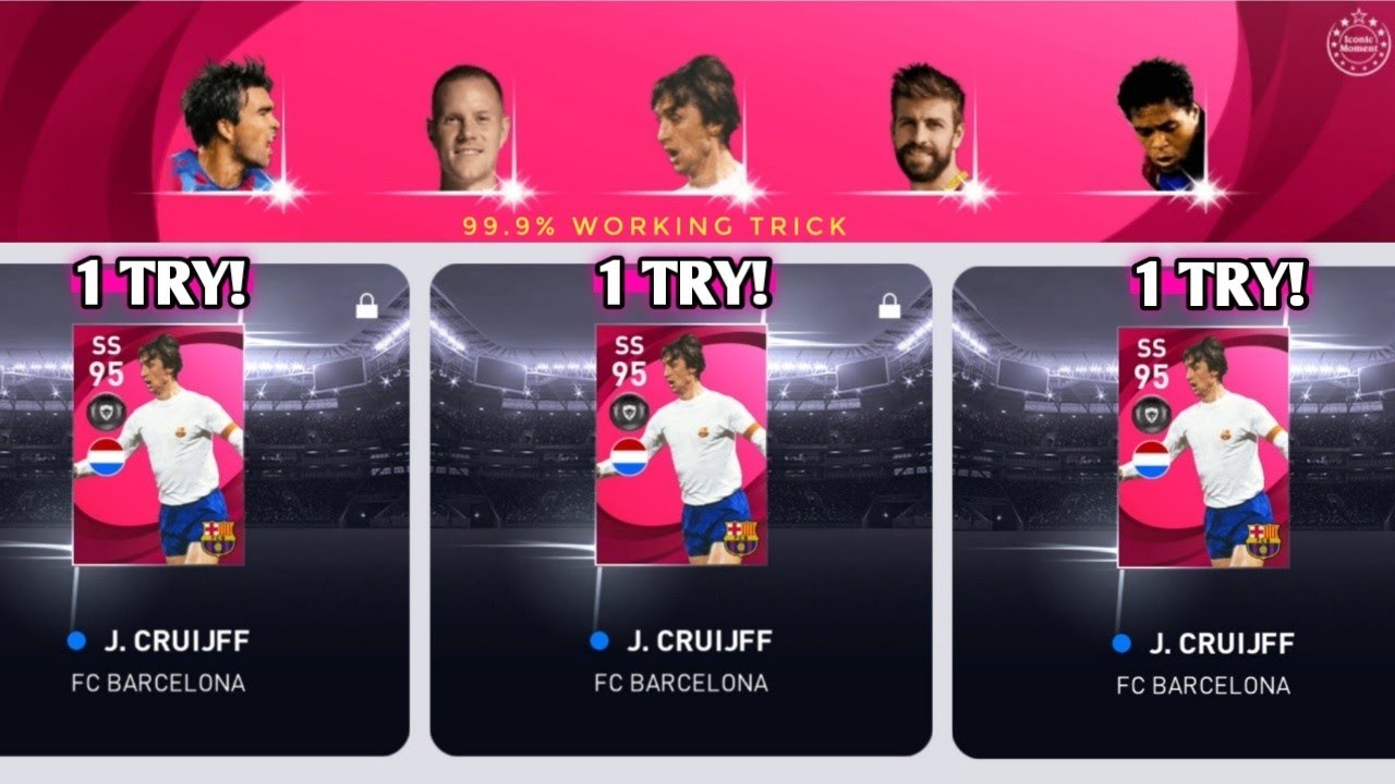 J. CRUIJFF Trick in Iconic Moment Fc Barcelona|| pes 2021 mobile