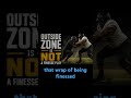 Outside zone finishing skills. #offensiveline #offensivelinedrills #olinefanatics