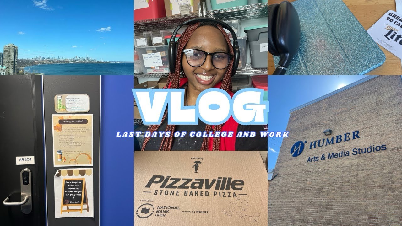 LAST DAYS OF COLLEGE VLOG || as an international student | Last work ...