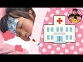 まりちゃんがインフルエンザ？　病院にいくよ！　お薬を飲んで治そうね　お休みの日の過ごし方　5歳　保育園児