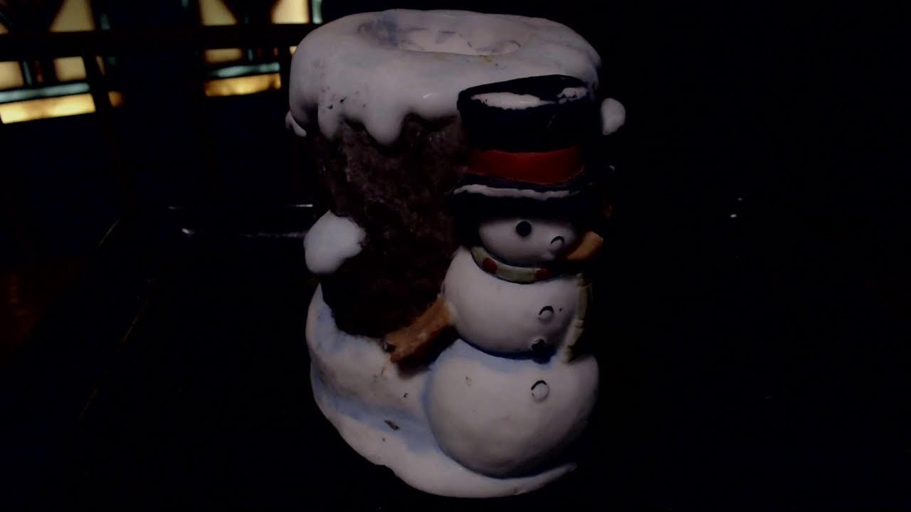 Random Candle Burning - Snowman & Snowy Log - Part 4