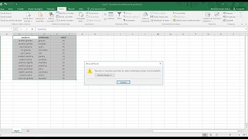 error al ordenar datos en exel-Para ello es necesario que todas las celdas tengan el mismo tamaño.