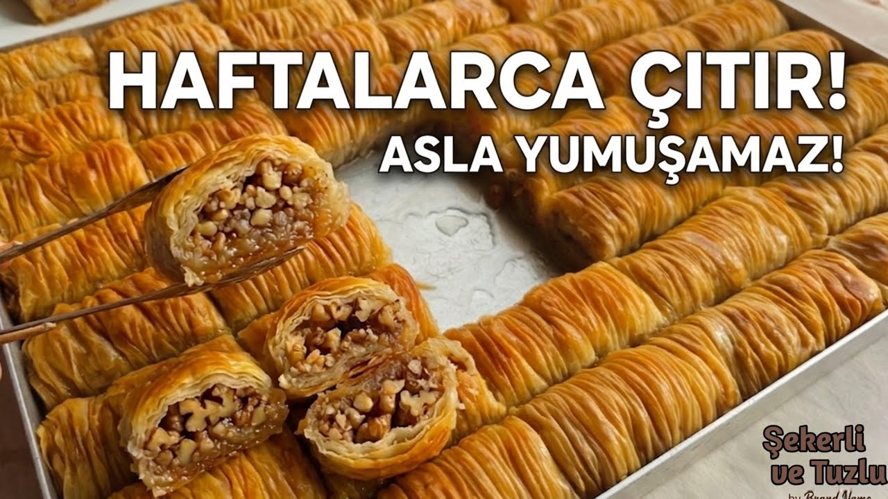 Asla YUMUŞAMAZ ! Haftalarca Çıtır Kalan El Açması Burma Baklava Tarifi Asla YUMUŞAMAZ ! Haftalarca Çıtır Kalan El Açması Burma Baklava Tarifi