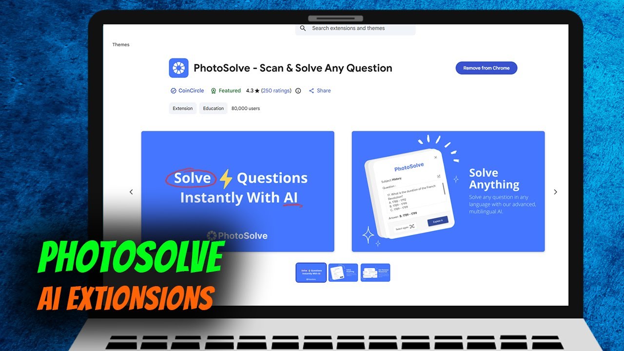 How To Add PhotoSolve - Scan & Solve Any Question Extension - YouTube