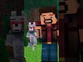 Tamed baby wolf - Minecraft Animation #shorts