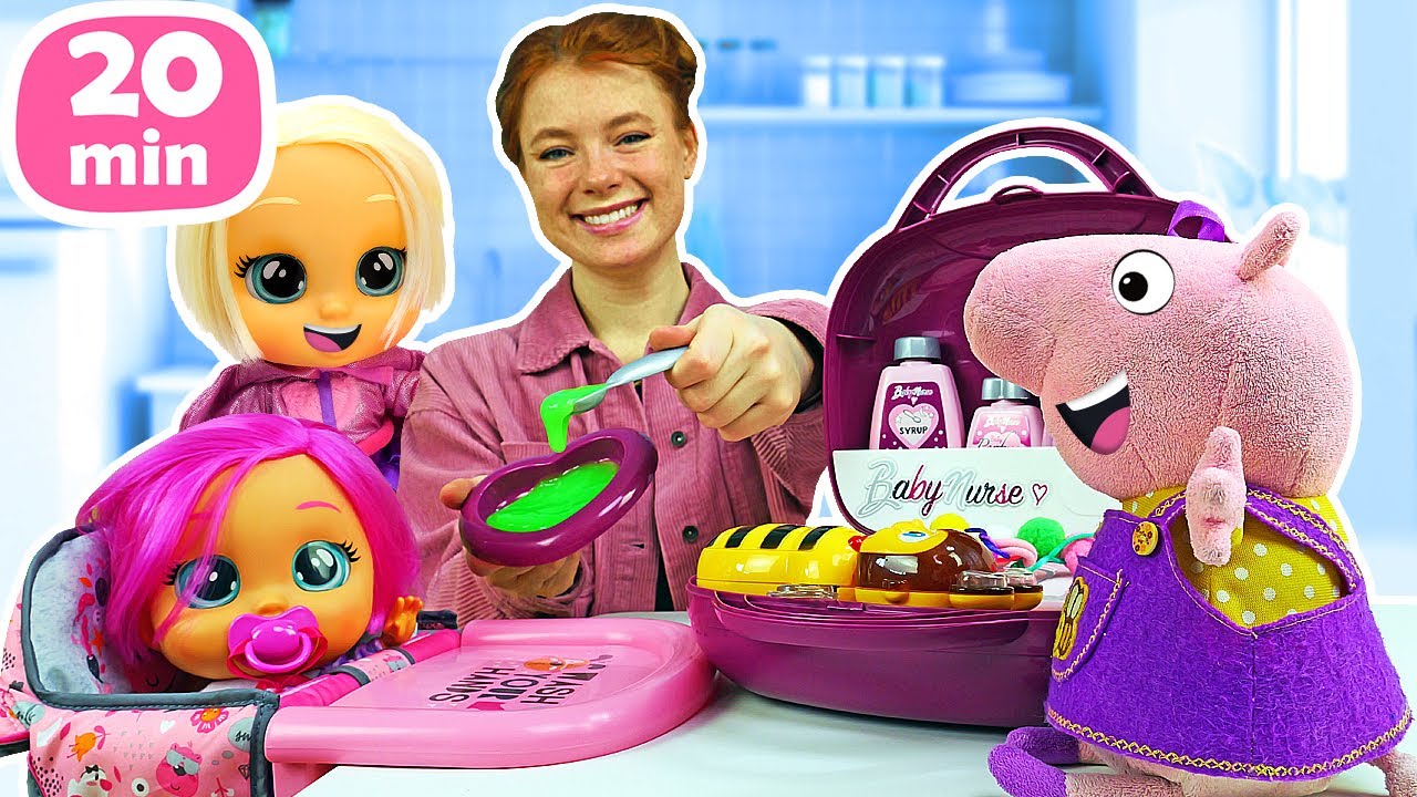 Peppa Wutz und Irene Kompilation - 3 Folgen am Stück. Spielzeug Videos für Kinder auf Deutsch
