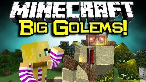 Minecraft BIG GOLEM MOD Spotlight! - Mo