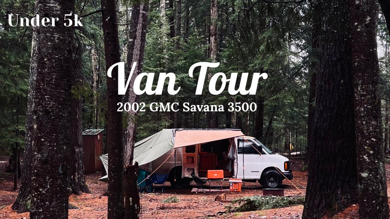 Van Tour UNDER 5K | Self Converted Camper Van for FULL TIME LIVING ...