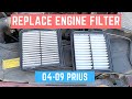 2004-2009 Toyota Prius: How to Change Air Filter in Under 2 Minutes