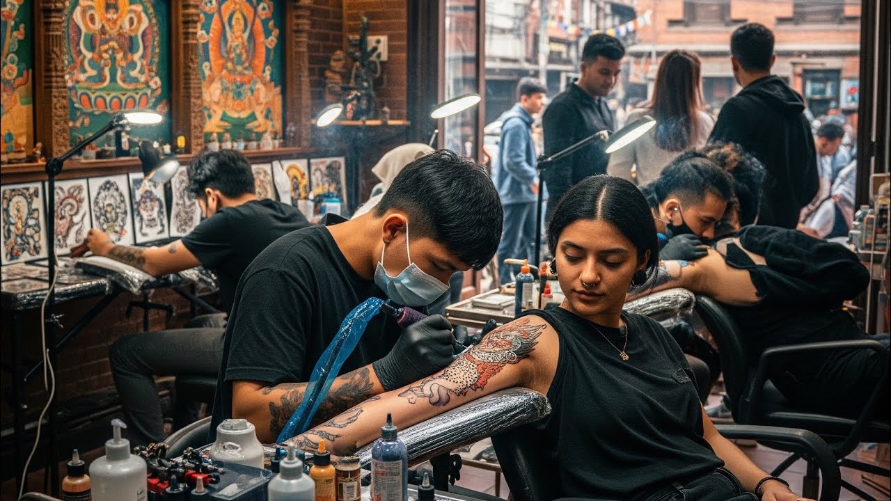 CRP Tattoo house IN Viral TikTok Kathmandu Nepal Bg mall YouTube