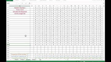 3 a 1 c Law of Large Numbers Dice Simulation