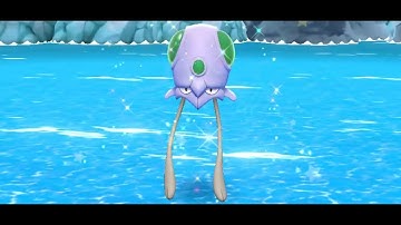 Shiny Tentacool ✨ 0072 caught in the wild in Pokemon:  Lets Go, Eevee