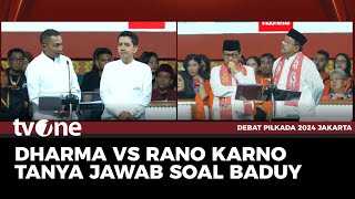 Download lagu Ditanya Dharma Soal Baduy, Rano Karno: Saya Tidak Menolak, Tapi Membatasi | Debat Pilkada