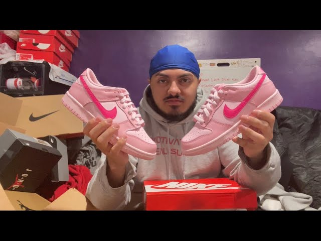 Nike Dunk Low 'Triple Pink' Unboxing + Review! - Youtube