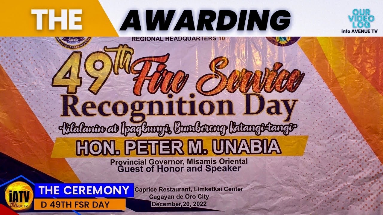 49th Fire Service Recognition Day BFP10. The Awarding. YouTube