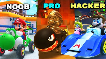 Mario Kart Tour | NOOB vs PRO vs HACKER