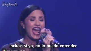 Demi Lovato - Stone Cold- LIVE- Sub Español