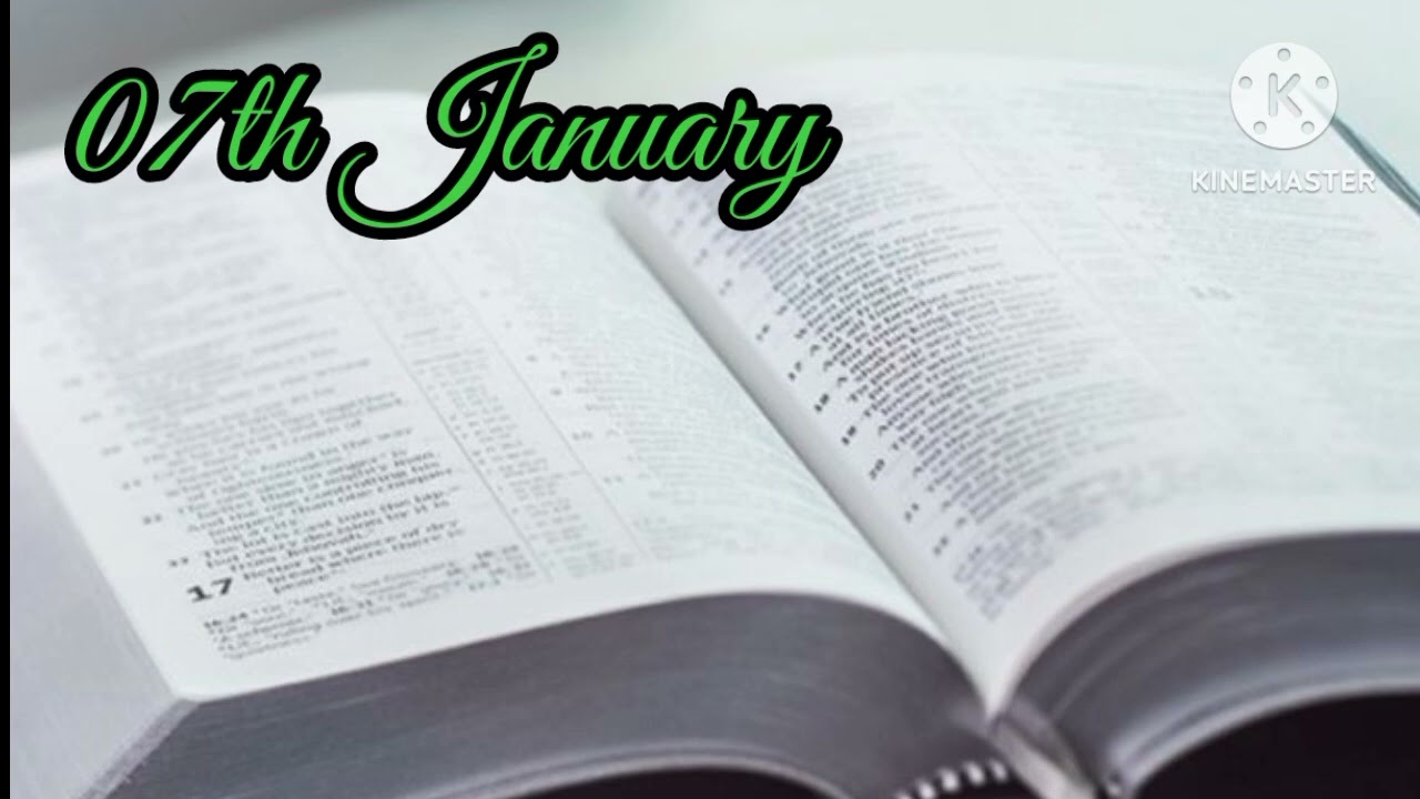 Day 07 || January 07 || ஒரு வருடத்தில் முழு வேதாகமம் 