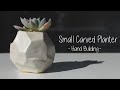 How i make a small pottery planter  no wheel required