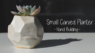 How I Make a Small Pottery Planter - No wheel required