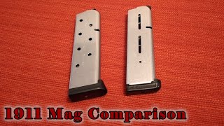 Wilson Combat & Sig Sauer 1911 Magazine Comparison