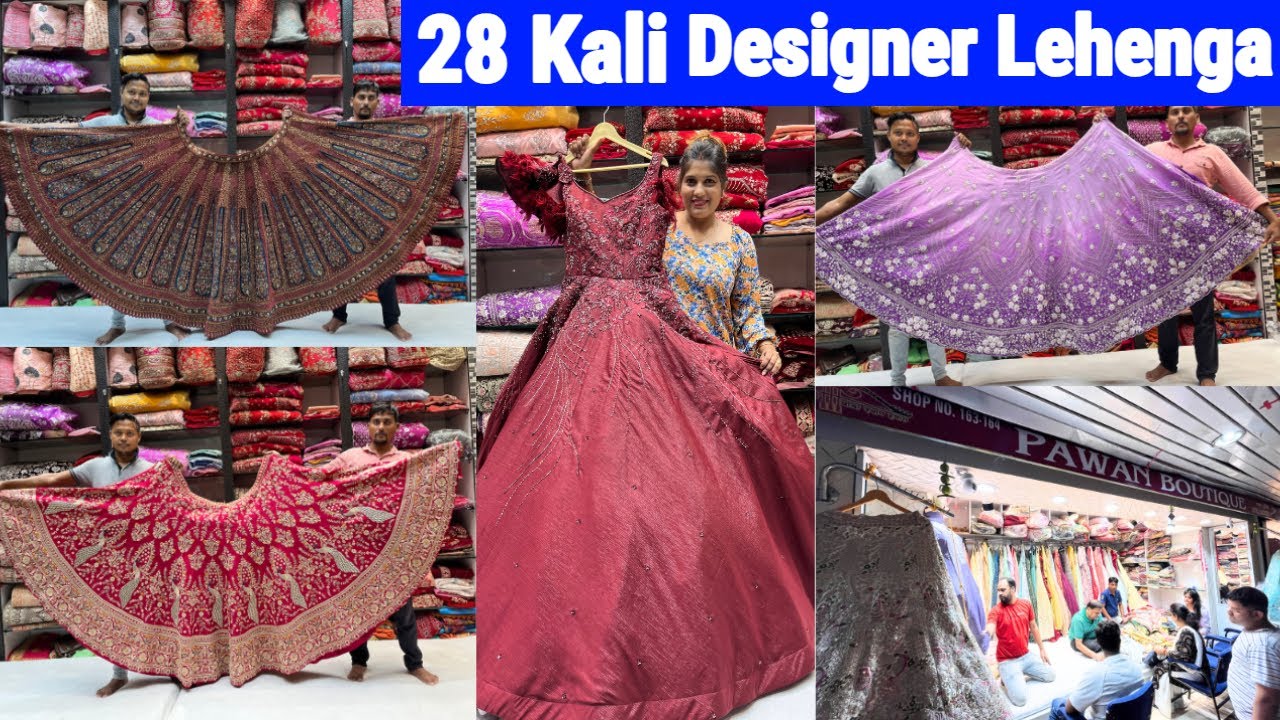 28 Kali Lehenga Satyanarayan Park AC Market & Tail Gown from Pawan Boutique Kolkata
