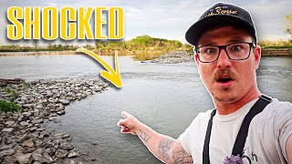 I HAVE NEVER Seen One Of These Prehistoric RIVER MONSTERS!!! (Fishing With Cut Shad)