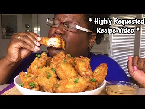 HIGHLY REQUESTED RECIPE BATTERED FRIED CHICKEN + MUKBANG