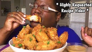 HIGHLY REQUESTED RECIPE BATTERED FRIED CHICKEN + MUKBANG