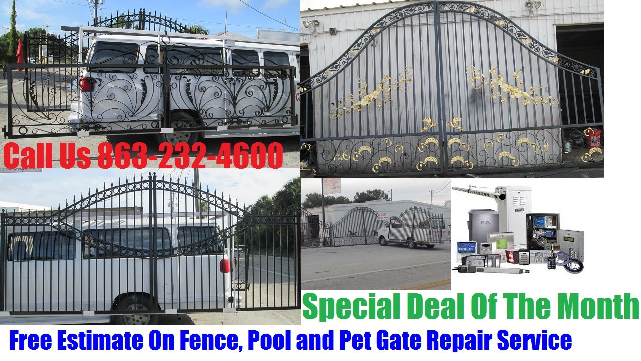 Wrought Iron Driveways, Garden Ranch Steel Gates for Sale In Tampa